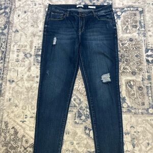 Kensie Distressed Blue Jeans